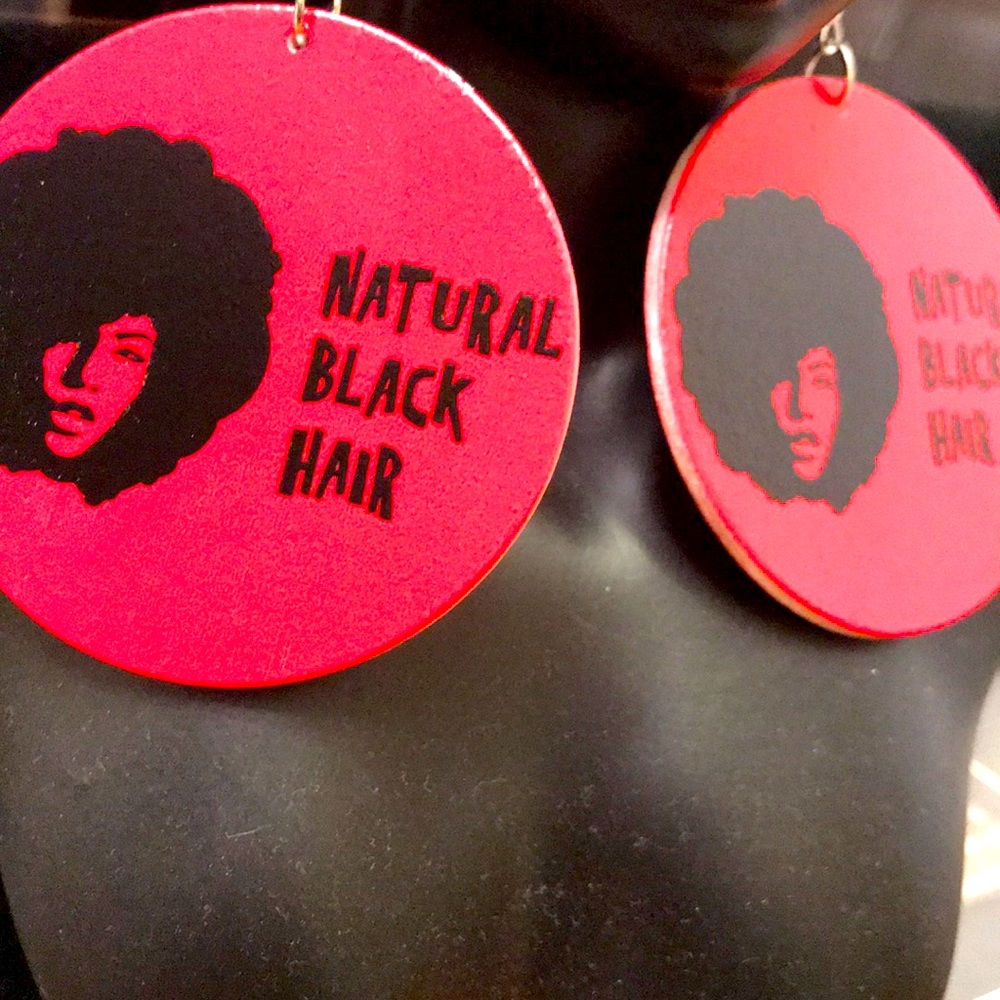 Hand crafted wooden earrings